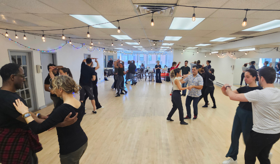 Maria teaching workshop at Westie Cafe Montreal 2026